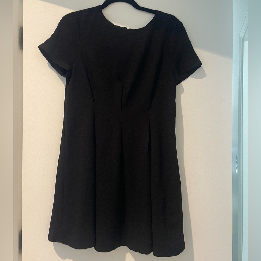 NWT Lucca M Black Pleated Short Sleeve Dress Nordstrom